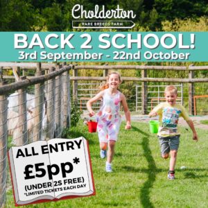 Back 2 School all farm entry £5